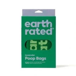 Earth Rated - høm høm poser Earth Rated Øko hømhømposer Lavendel med håndtag 120 stk