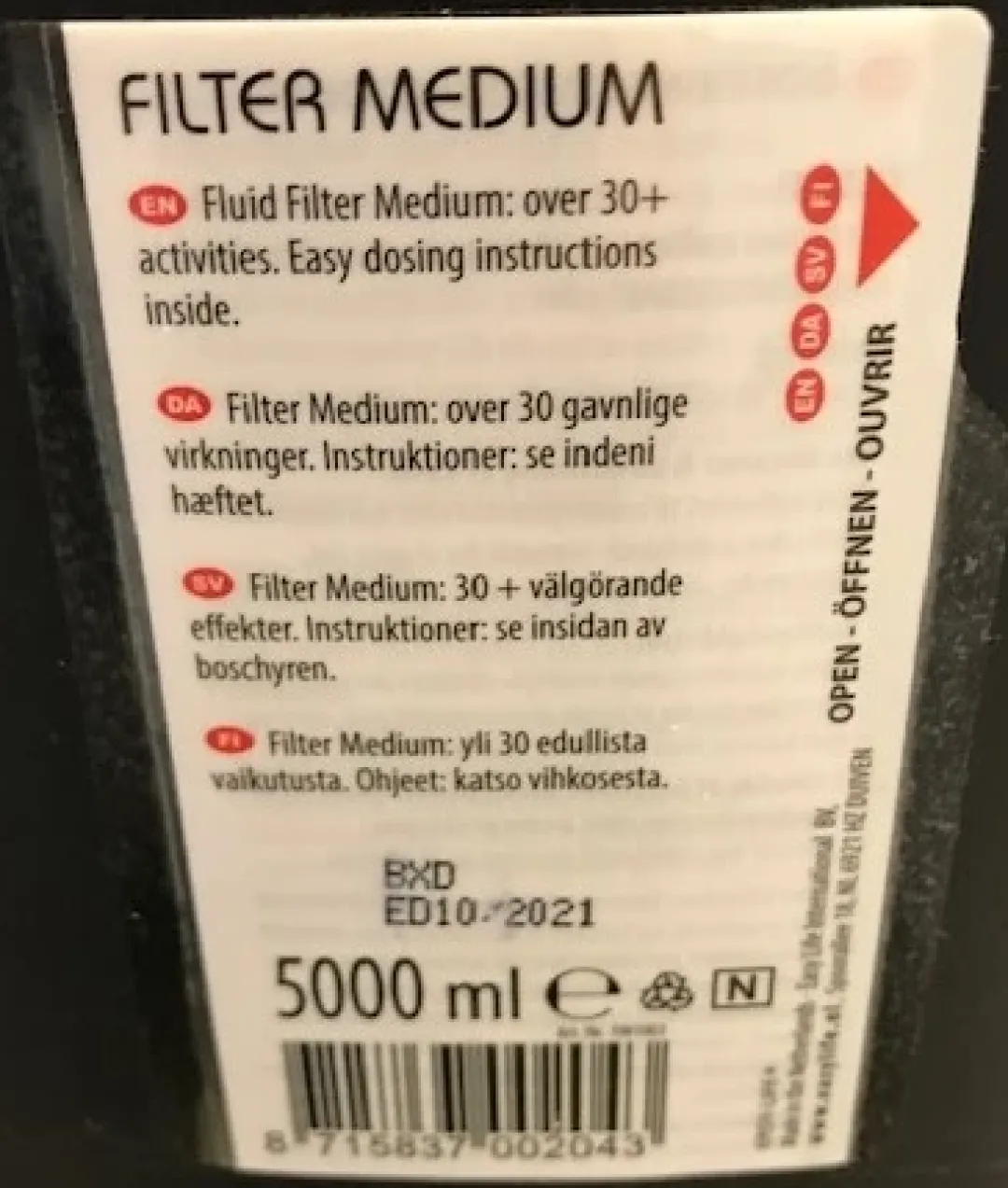 Easy-Life Easy Life Filter Medium Akvariestarter 5000 ml