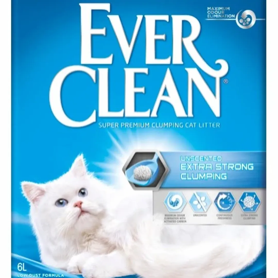 Ever Clean Kattegrus Ever Clean Extra Strong Kattegrus Uparfumeret 6 L