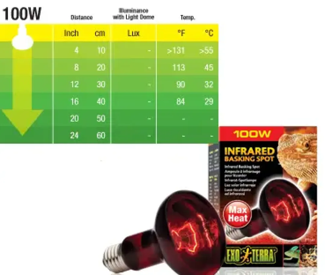 ExoTerra Exo Terra Heat Glo Infrarød spot 100 w