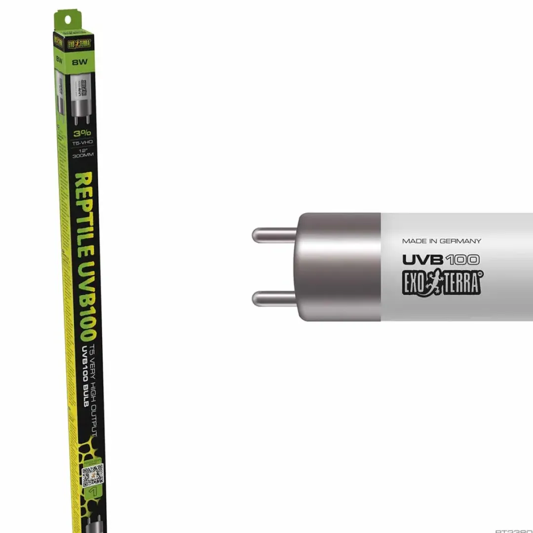 ExoTerra Exo Terra Reptil UVB100 T5 8 Watt - Optimal UVA/UVB-belysning til tropiske reptiler