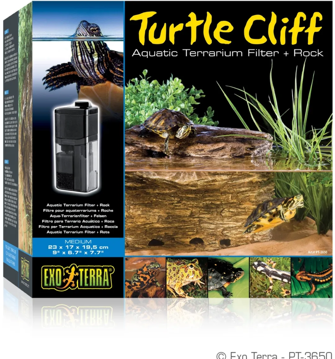 ExoTerra Exo Terra Turtle Cliff medium med filter