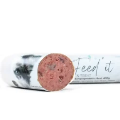 Feed it - Lækre snackpølser Feedit & Treat Pure Horse 400 g - naturlig hesteskærepølse til hund og kat