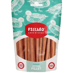 Ficcaro Katte og Hundesnack FICCARO Hundesnack And Soft Fillet - bløde andefileter 100 g