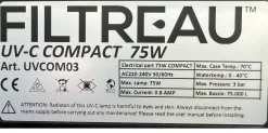 Filtreau UV-C Compact 75 watt UVC Lys