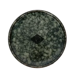 Europet Bernina International B.V. Flad Jasper Green Marble Ø 13 cm x 2 cm