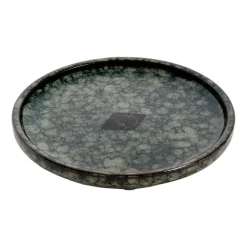 Europet Bernina International B.V. Flad Jasper Green Marble Ø 13 cm x 2 cm