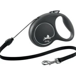 Flexi Hundesnor Flexi Black Design bånd M 5 meter 20 kg sort