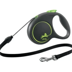 Flexi Hundesnor Flexi Black Design bånd M 5 meter 20 kg grøn