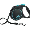 Flexi Hundesnor Flexi Black Design bånd M 5 meter 25 kg blå