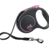 Flexi Hundesnor Flexi Black Design bånd S 5 meter 15 kg pink