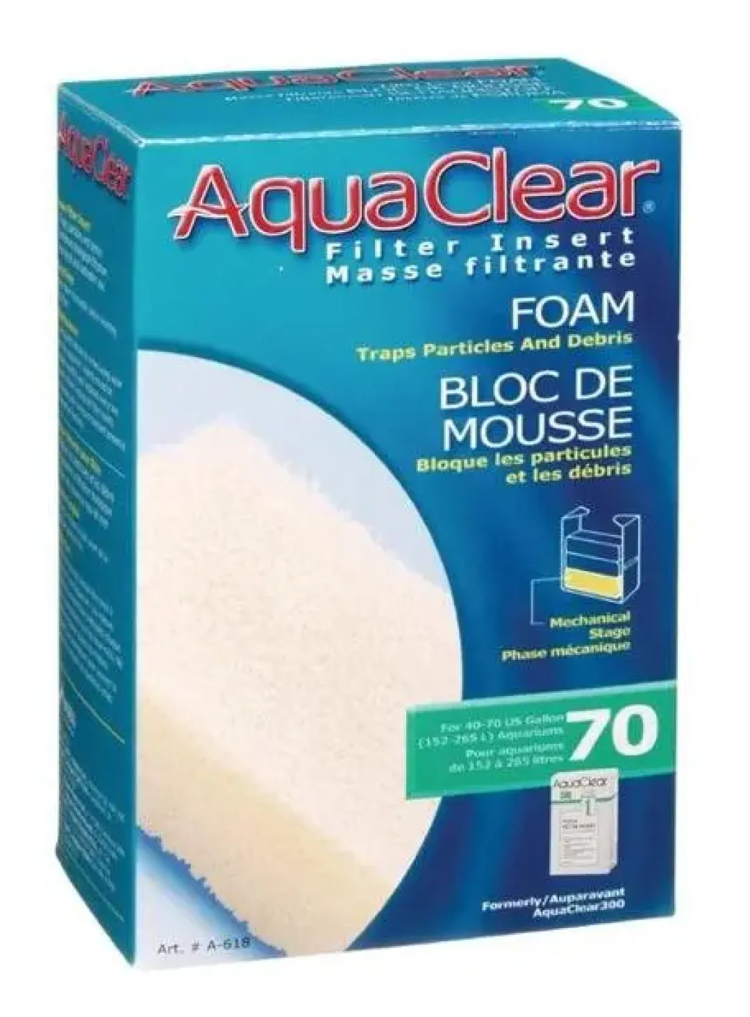 AquaClear Fluval AC 70 Skumfilter