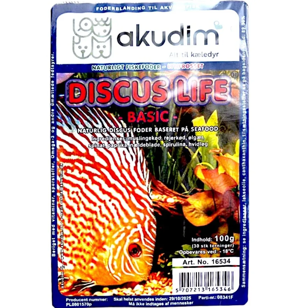 Frostfoder til Akvariefisk Frostfoder AK Discus Life Basic 100 g