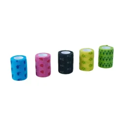 KRUUSE Fun Flex Pet selvklæbende bandage til hund og kat 5 cm x 4,5 m