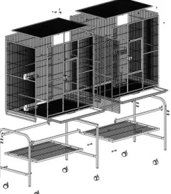 MiniZoo GD Rival stuevoliere 165x54x158 cm