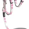 Rogz Glowcat Kattesele og Linesæt 8 mm Pink Sommerfugl