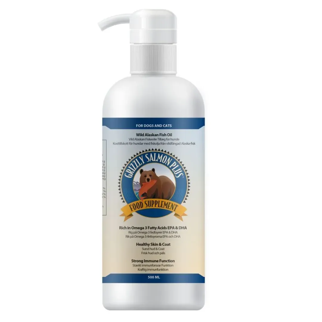 Grizzly Lakseolie Grizzly Plus Vildlakseolie 500 ml