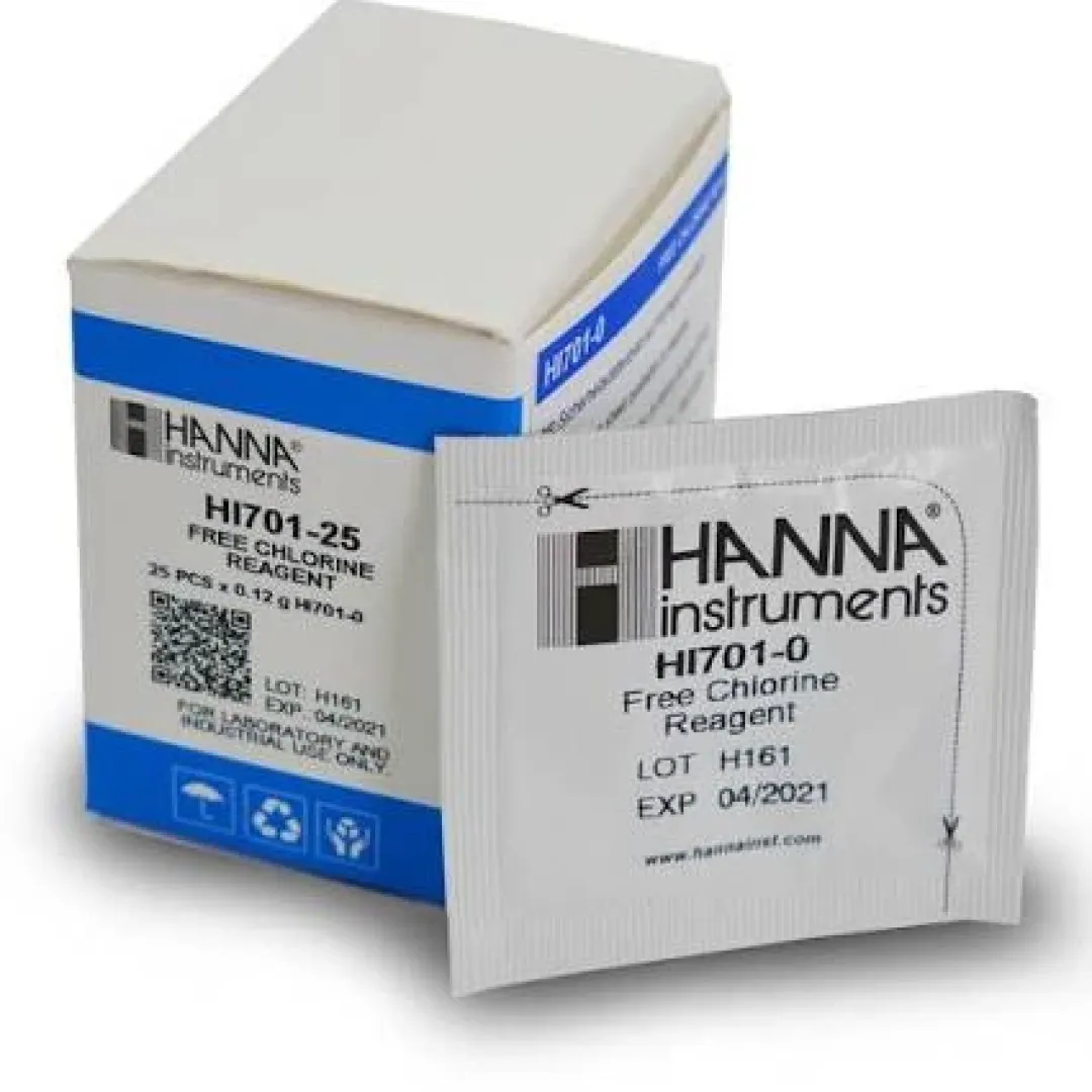 Hanna Instruments Hanna Free Chlorine Reagents LR, 0.00 to 2.50 mg/l - 25 pcs