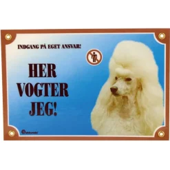 MiniZoo Her vogter jeg skilt med Puddel