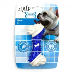 AFP All for paws Hunde Dental Bidelegetøj TPR ben med Kylling - tandplejende hundelegetøj med smag