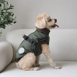 Nordic Paws Hundejakke Thor med indbygget sele Grøn L