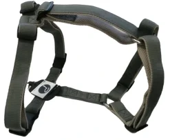 Petlando Hundesele Nylon Grå justerbar Grå str. 54-70 cm 20 mm - åndbar komfort
