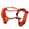 Petlando Hundesele Nylon Orange justerbar Orange str. 66-91 cm 25 mm - åndbar komfort