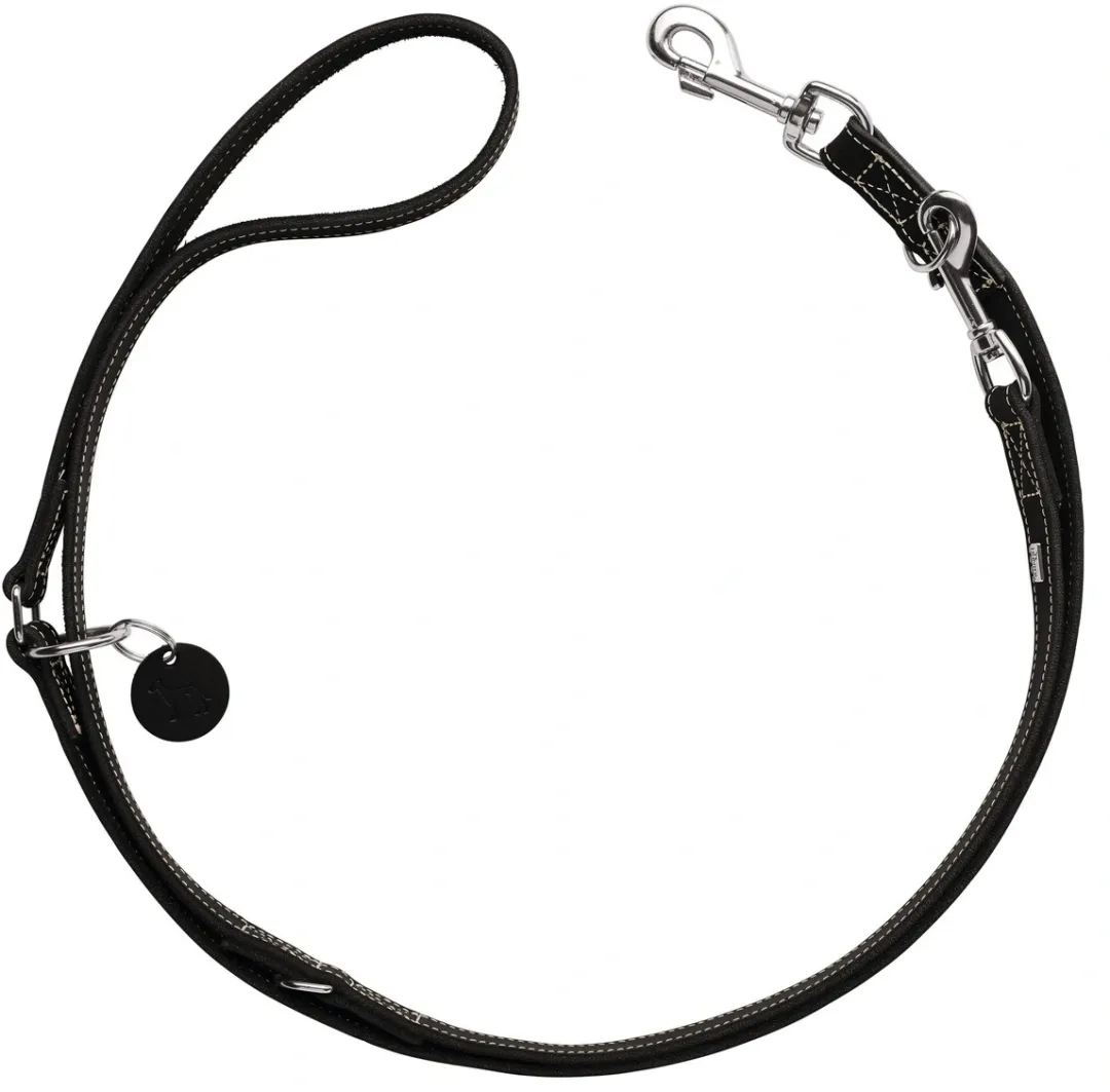 Hunter Aalborg læderline 20 mm Sort Førerline
