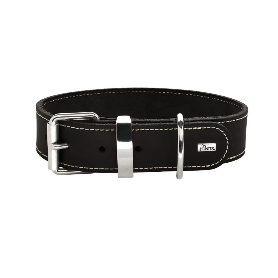 Hunter Aalborg Special Hundehalsbånd Sort 45 - 30-38 cm