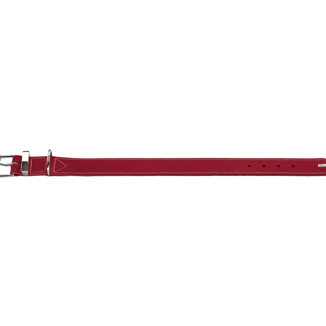 Hunter Aalborg Special Hundehalsbånd Rød 45 - 30-38 cm