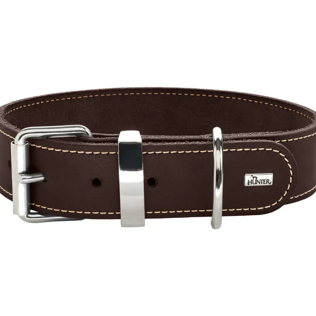 Hunter Aalborg Special Hundehalsbånd 40 Brun - 28-34 cm