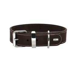 Hunter Aalborg 50 Special Mørkebrunt hundehalsbånd - 36-44 cm