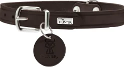 Hunter Aalborg Sport Mørkebrun 37 hundehalsbånd - 28-33 cm