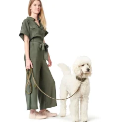 Hunter Aalborg Sport Oliven 42 hundehalsbånd - 32-38 cm