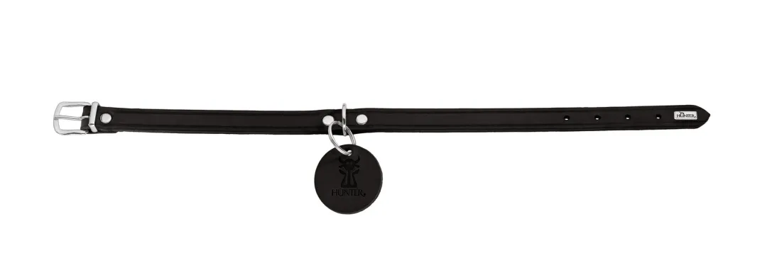Hunter Aalborg Sport Sort 52 hundehalsbånd - 38-47 cm