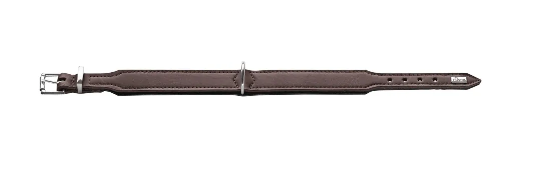 Hunter Basic halsbånd str.37 Brun - 30,0-34,5 cm
