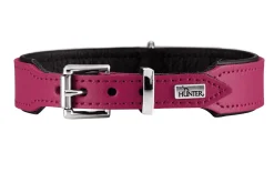 Hunter Basic halsbånd str.37 Pink - 30,0-34,5 cm