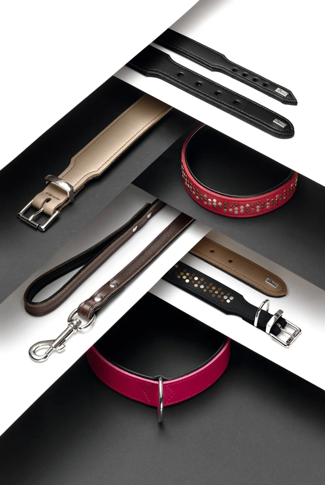 Hunter Basic halsbånd str.65 Sort - 51,0-58,5 cm