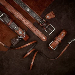 Hunter Cody 40 Cognac Mørkebrun hundehalsbånd - 29-35 cm