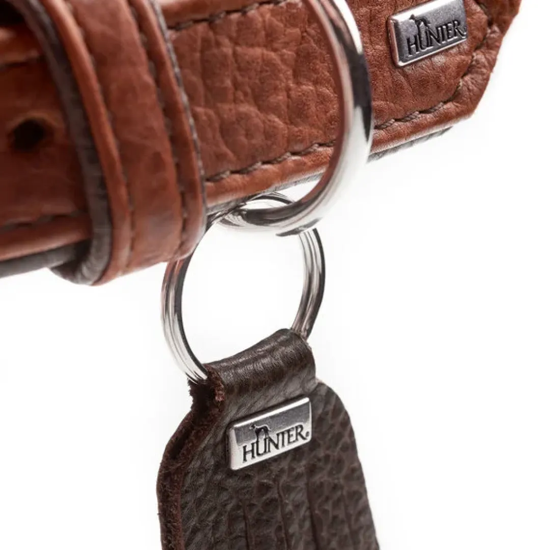 Hunter Cody 40 Cognac Mørkebrun hundehalsbånd - 29-35 cm