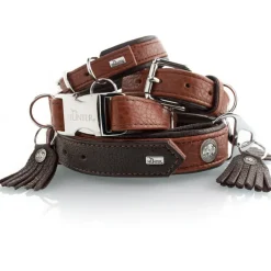 Hunter Cody 55 Cognac Mørkebrun hundehalsbånd - 42-48 cm