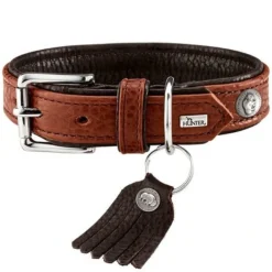 Hunter Cody 65 Cognac Mørkebrun hundehalsbånd - 50-56 cm