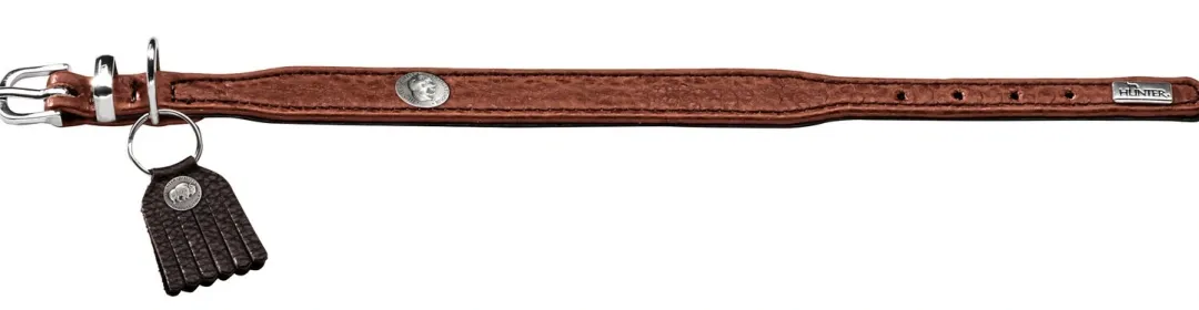 Hunter Cody Petit 27 Cognac Mørkebrun hundehalsbånd