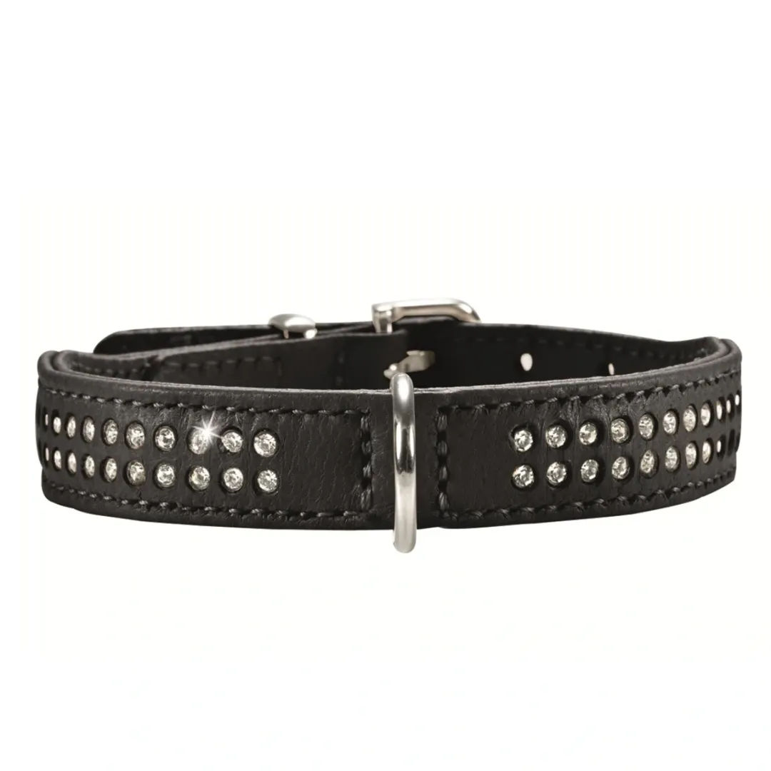 Hunter Diamond petit halsbånd str.37 Sort - 30-34 cm