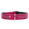 Hunter Diamond Petit Pink 24 læderhalsbånd - 17-21 cm