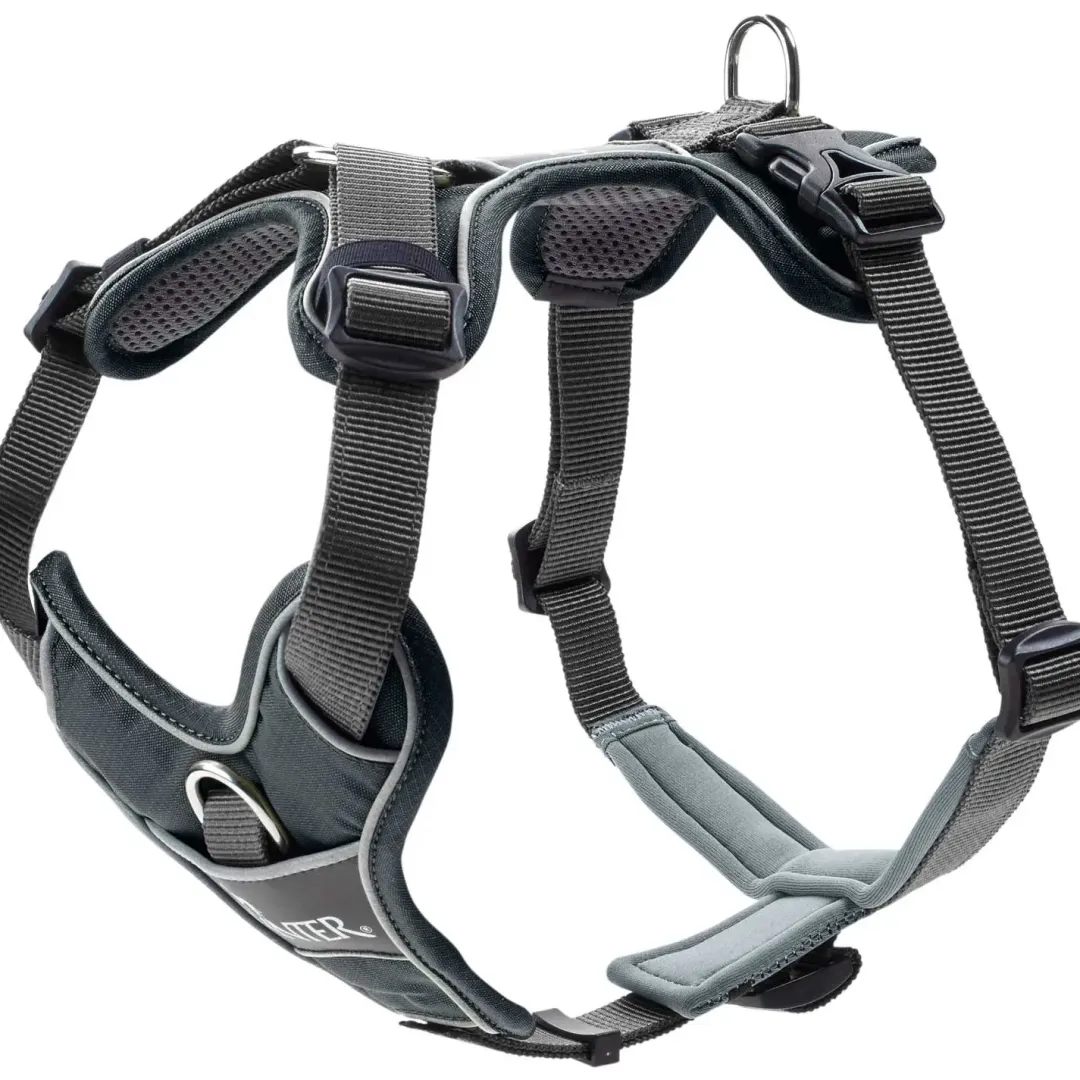 Hunter Divo hundesele L grå/grå just mave 72-100 cm - Stabil kontrol og komfort