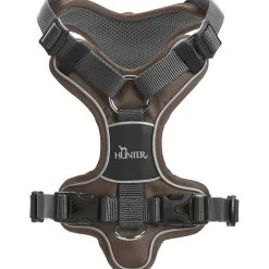 Hunter Divo hundesele M brun/grå just mave 56-73 cm - Stabil komfort og sikker pasform