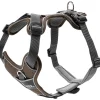 Hunter Divo hundesele S-M brun/grå just mave 52-68 cm - Fleksibel pasform og stabil støtte
