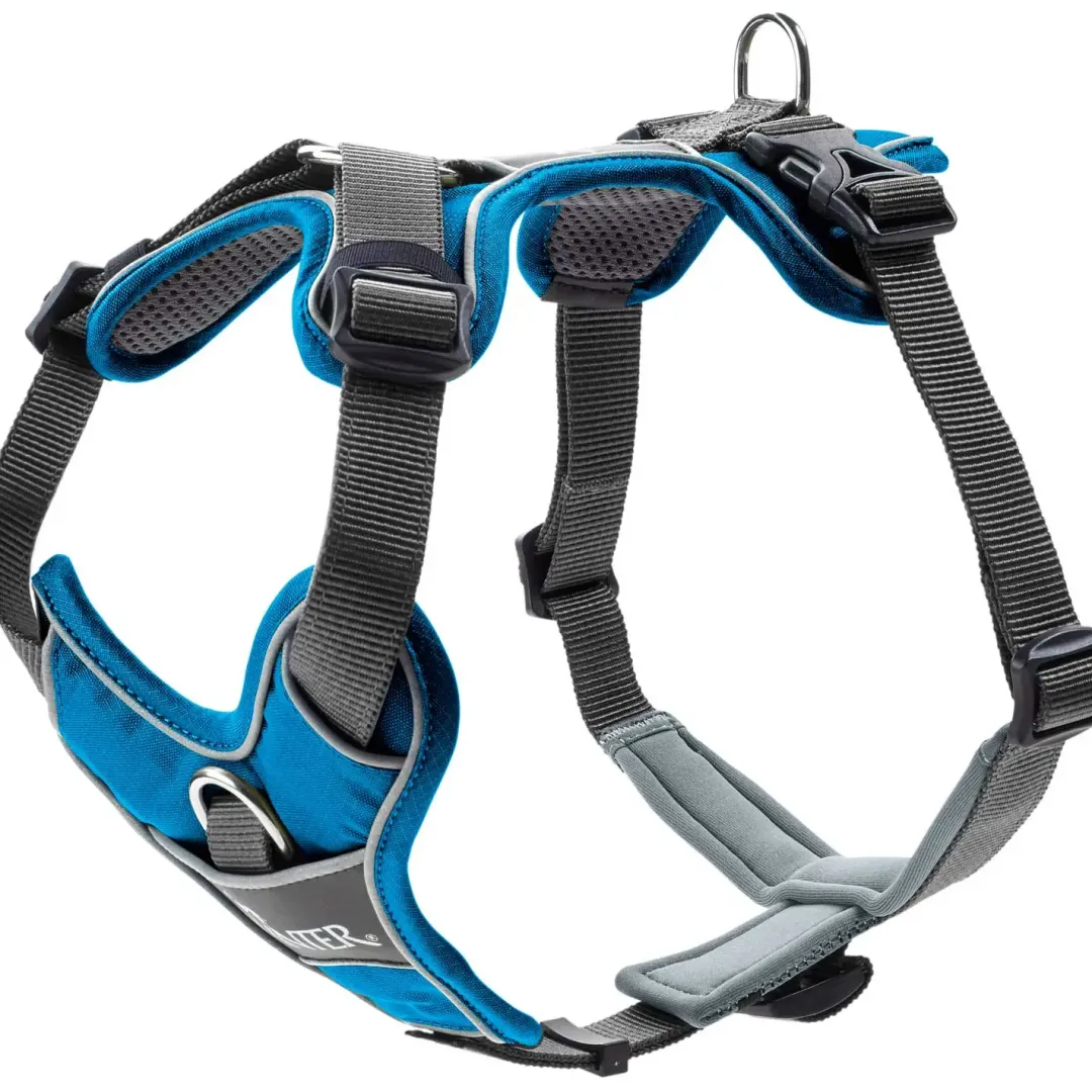 Hunter Divo hundesele S-M lyseblå/grå just mave 52-68 cm - Fleksibel støtte og komfort