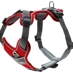 Hunter Divo hundesele S-M rød/grå just mave 52-68 cm - Fleksibel støtte til aktive ture